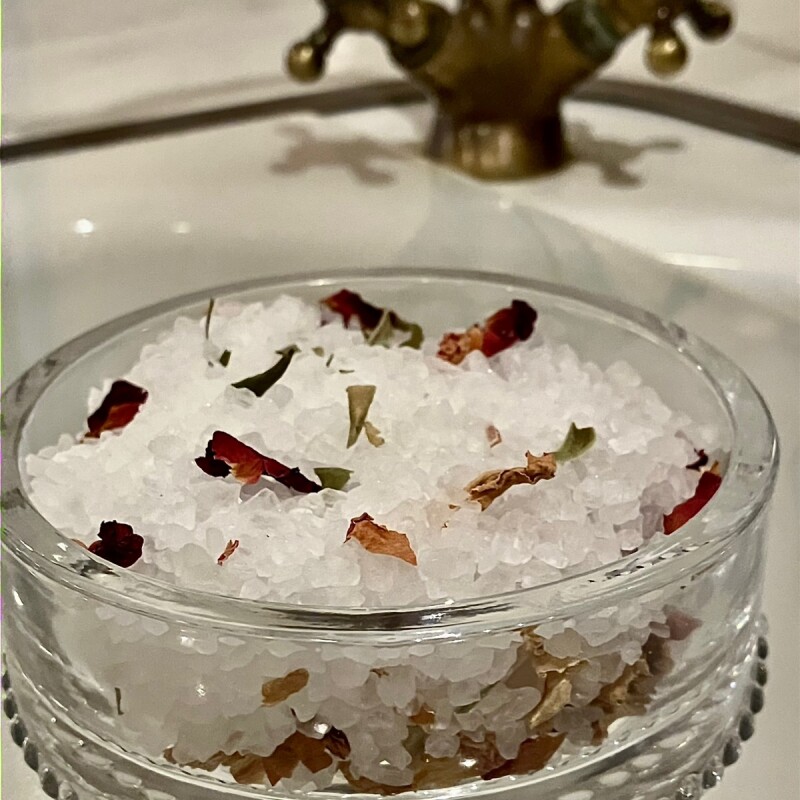 rose bath salts